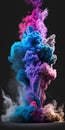 Abstract background of colored smoke. 3d rendering, 3d illustration. Royalty Free Stock Photo