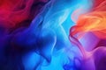 abstract background of colored smoke on a dark background close-up, Illustration of dramatic smoke and fog in contrasting vivid Royalty Free Stock Photo