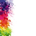 Abstract background of colored splashes