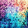 abstract background with colored squares in different shades of blue and pink AI generated Generative AI Royalty Free Stock Photo