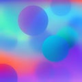 Abstract Background With Colorful Balls And Bokeh Royalty Free Stock Photo