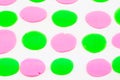 Abstract background from colorful balls of pastel colored playdough on white playdough Royalty Free Stock Photo