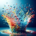 Abstract background with colorful bubbles Royalty Free Stock Photo