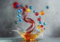 Abstract background with colorful bubbles Royalty Free Stock Photo