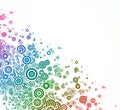 Abstract background with colorful circle. Vector