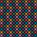 Abstract Background With Colorful Circles, Illustrator Pattern Wallpaper Royalty Free Stock Photo