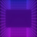 Abstract background with a colorful dynamic grid Royalty Free Stock Photo