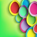 Abstract background with colorful Easter egg