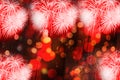 Abstract Background With colorful Fireworks background. Many colorful Background of new year day celebration Royalty Free Stock Photo