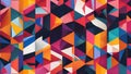 abstract background colorful geometric shapes 3d rendering Royalty Free Stock Photo