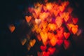 Abstract background of colorful hearts in motion Royalty Free Stock Photo