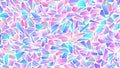 Holographic gradient iridescent triangular seamless pattern