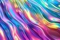 Abstract background with colorful iridescent waves