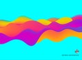 Abstract background colorful liquid dynamic effect futuristic Te