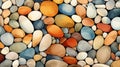 Abstract background of colorful pebbles