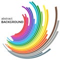 Abstract background with colorful rainbow lines. Royalty Free Stock Photo