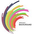 Abstract background with colorful rainbow lines. Colored lines with place for your text Royalty Free Stock Photo