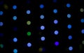 Abstract Background Colorful Round Light Cold Color Tone Bokeh Circles for Celebration Christmas and New Year Event Background