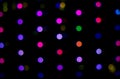 Abstract Background Colorful Round Light Color Bokeh Circles for Celebration Christmas and New Year Event Background