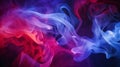 abstract background, colorful smoke of blue, pink and purple colors Royalty Free Stock Photo