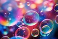 Abstract background with colorful soap bubbles Colorful Soap Bubbles Abstract Art Bubbly Abstract Royalty Free Stock Photo