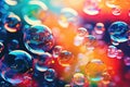 Abstract background with colorful soap bubbles Colorful Soap Bubbles Abstract Art Bubbly Abstract Royalty Free Stock Photo