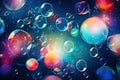 Abstract background with colorful soap bubbles Colorful Soap Bubbles Abstract Art Bubbly Abstract Royalty Free Stock Photo