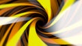 Abstract background with colorful spinning orange and yellow helix, seamless loop. Animation. Endless hypnotic rotation