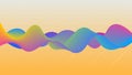 Vector Dynamic Colorful Vibrant Waves for Abstract Background