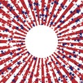 Abstract background in colors of american flag. Independence Day or Veterans Day theme background.