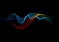 Colourful flowing lines Royalty Free Stock Photo