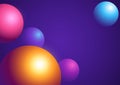 Abstract background of colourful spheres Royalty Free Stock Photo