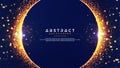Abstract background with a combination of blur bokeh effects. Abstract Glowing particle circle background. Eps10 vector