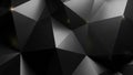 Abstract Geometric Dark Gray and Black Polygonal Background with Subtle Light Reflections Royalty Free Stock Photo
