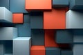 Abstract background with many colorful cubes Royalty Free Stock Photo