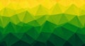 Abstract Geometric Polygonal Background in Gradient of Yellow and Green texture Royalty Free Stock Photo