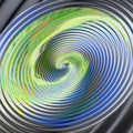 Abstract background of concentric spirals and circles creating an illusion of movement