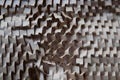 Abstract background Concept, Texture of Honeycomb paper wrap Royalty Free Stock Photo