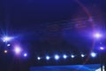 Abstract background of a concert stage with flashlight illumination Royalty Free Stock Photo