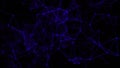 Abstract background with connecting dots and lines. Distribution of triangular shapes in space. 3D rendering Royalty Free Stock Photo
