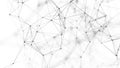 Abstract background with connecting dots and lines. Network connection structure. 3D rendering Royalty Free Stock Photo