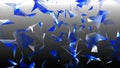 Abstract background with connecting dots and lines. Network connection structure. Plexus effect. 3d rendering. Royalty Free Stock Photo