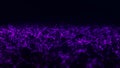 Abstract background with connecting dots and lines. Network connection structure. Plexus effect. 3d Vector illustration. Royalty Free Stock Photo