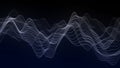 Abstract background with connecting dots. Technology background . Abstract digital wave of particles. Futuristic point