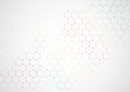 Abstract background with connecting hexagonal grid design
