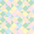 Abstract background consisting of colored squares and triangles
