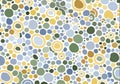 Abstract background consisting of different size colored circles Royalty Free Stock Photo