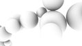 Abstract background consisting of spheres.3d render
