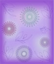 Abstract background of contour mandalas