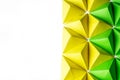 Abstract background with copy space and origami tetrahedrons Royalty Free Stock Photo
